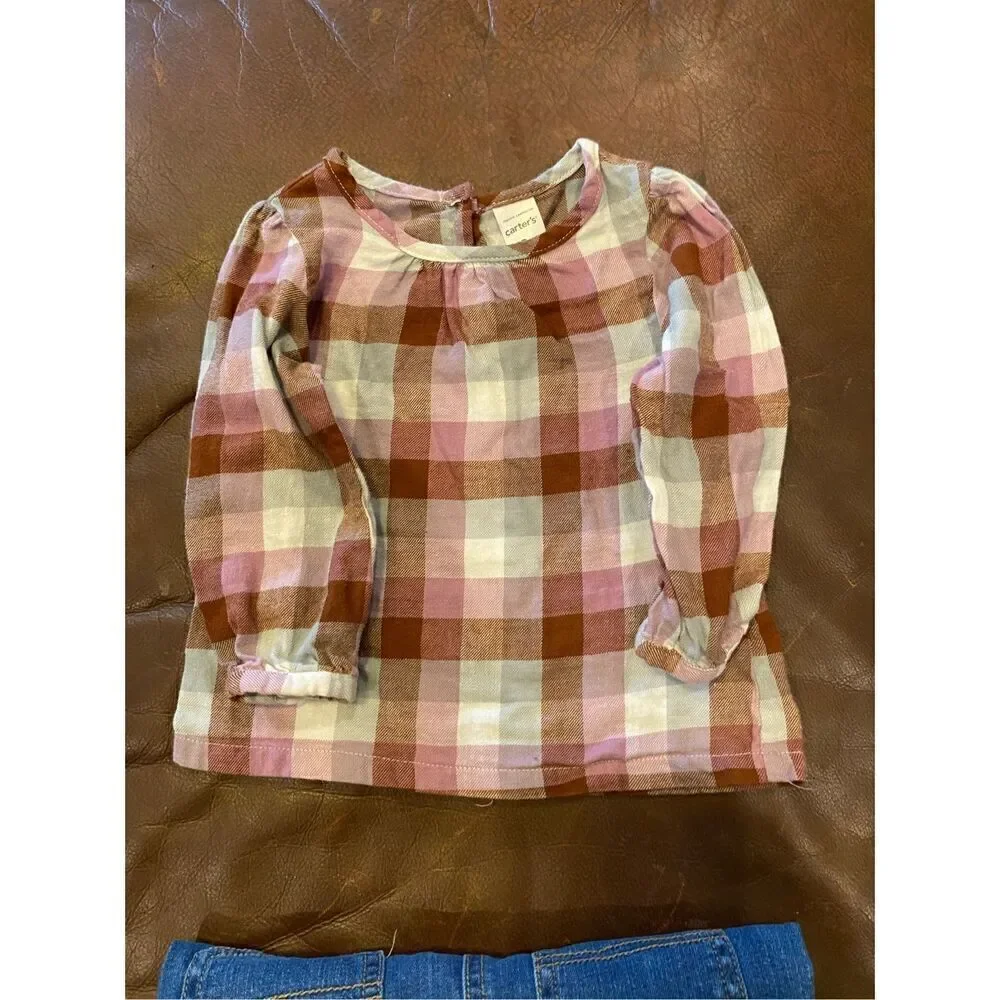 ✅Carter’s fall bundle thanksgiving overalls Sz 12 months